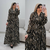 پیراهن زنانه حریر آستردار روشنا
