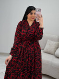 پیراهن زنانه حریر آستردار روشنا