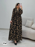 پیراهن زنانه حریر آستردار روشنا