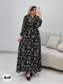 پیراهن زنانه حریر آستردار روشنا