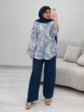 شومیز شلوار شانتون مدل رژوان