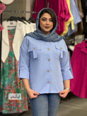 شومیز تابستونی لنین جیب بندی