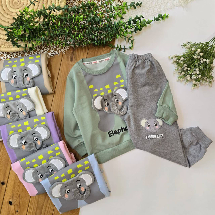 ست دورس پنبه ای اعلا مدل فیلی عروسکی